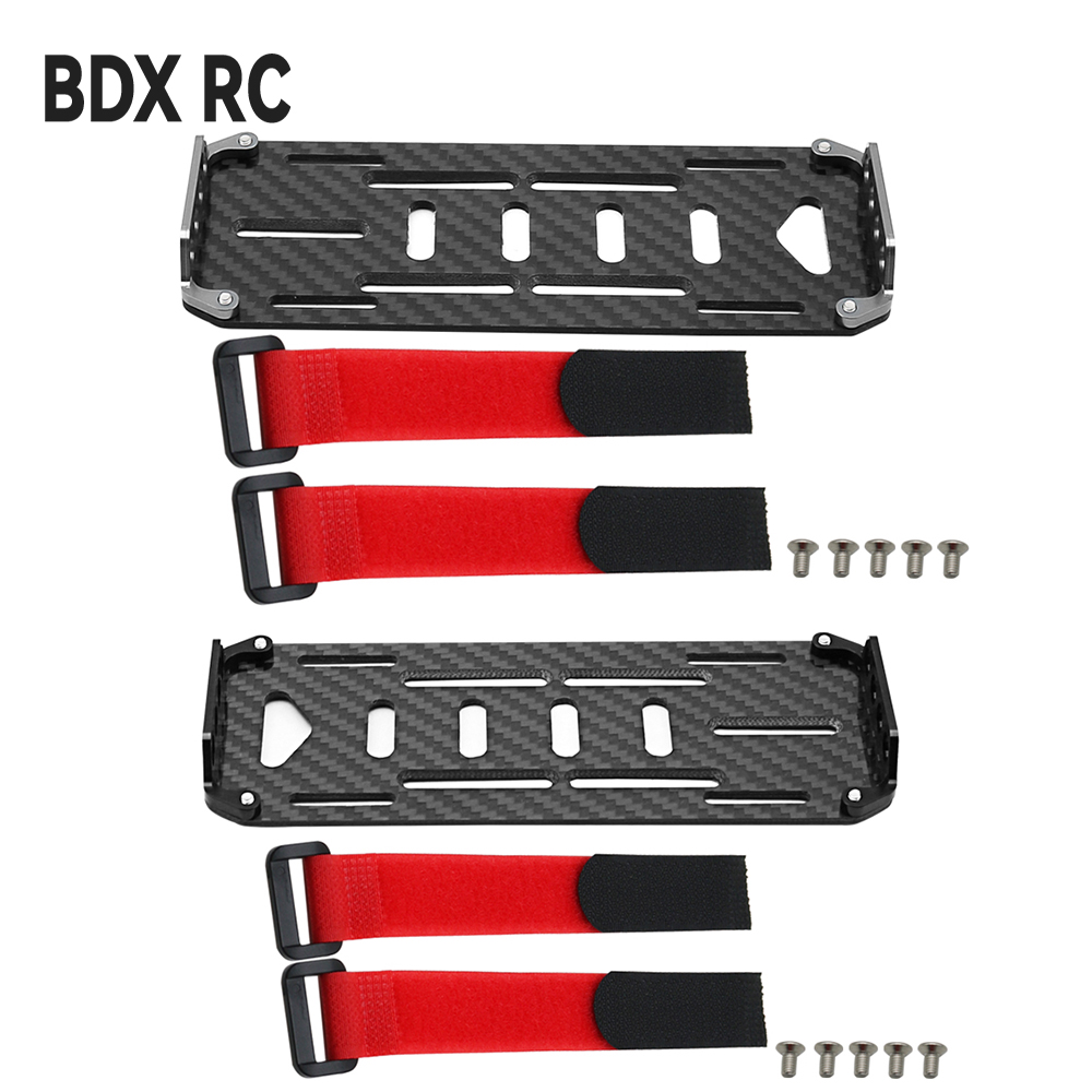 Drone Power Distribution Board - ブラックカーボンファイバーバッテリー取付プレート RC カー 1:10 スケール RC