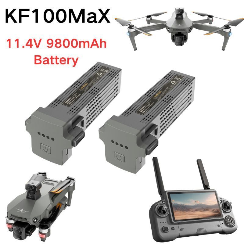 Drone Flight Controller - KF100 MAX RC ドローンオリジナルバッテリー 11.4V 9800mAh