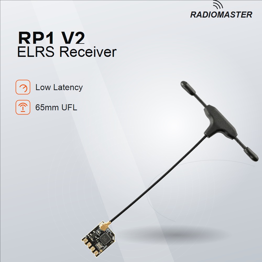 Drone Compass - RadioMaster RP1 V2 ExpressLRS 2.4GHzナノRXレシーバー TCXO搭載