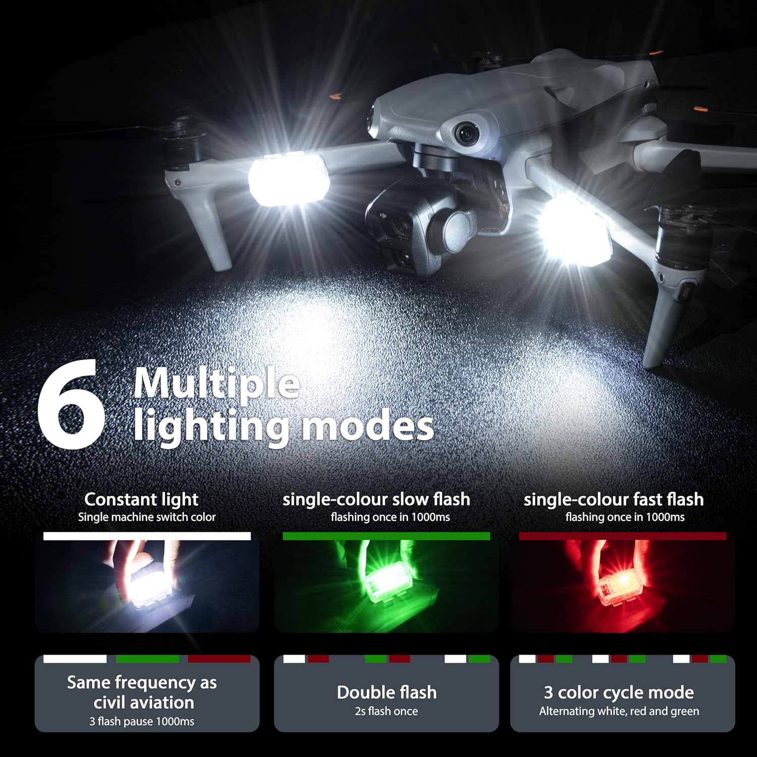 STARTRC ドローン ストロボライト 衝突防止ライト 充 - Drone Landing Gear のレビューと価格
