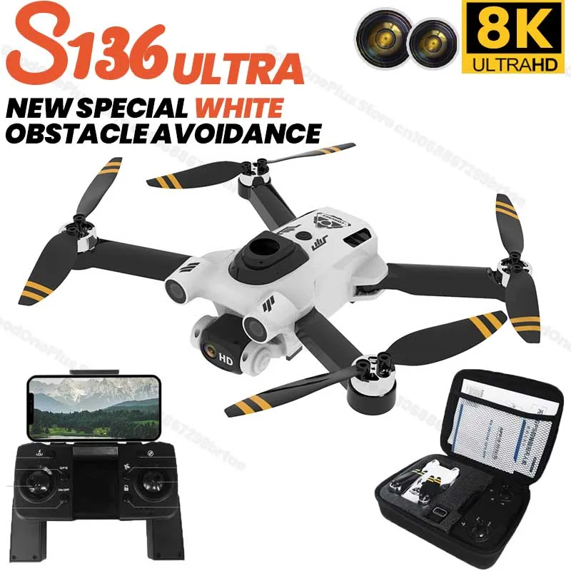ドローン S136 Pro Ultra RCドローン 8K  - Drone Gps Mount のレビューと価格