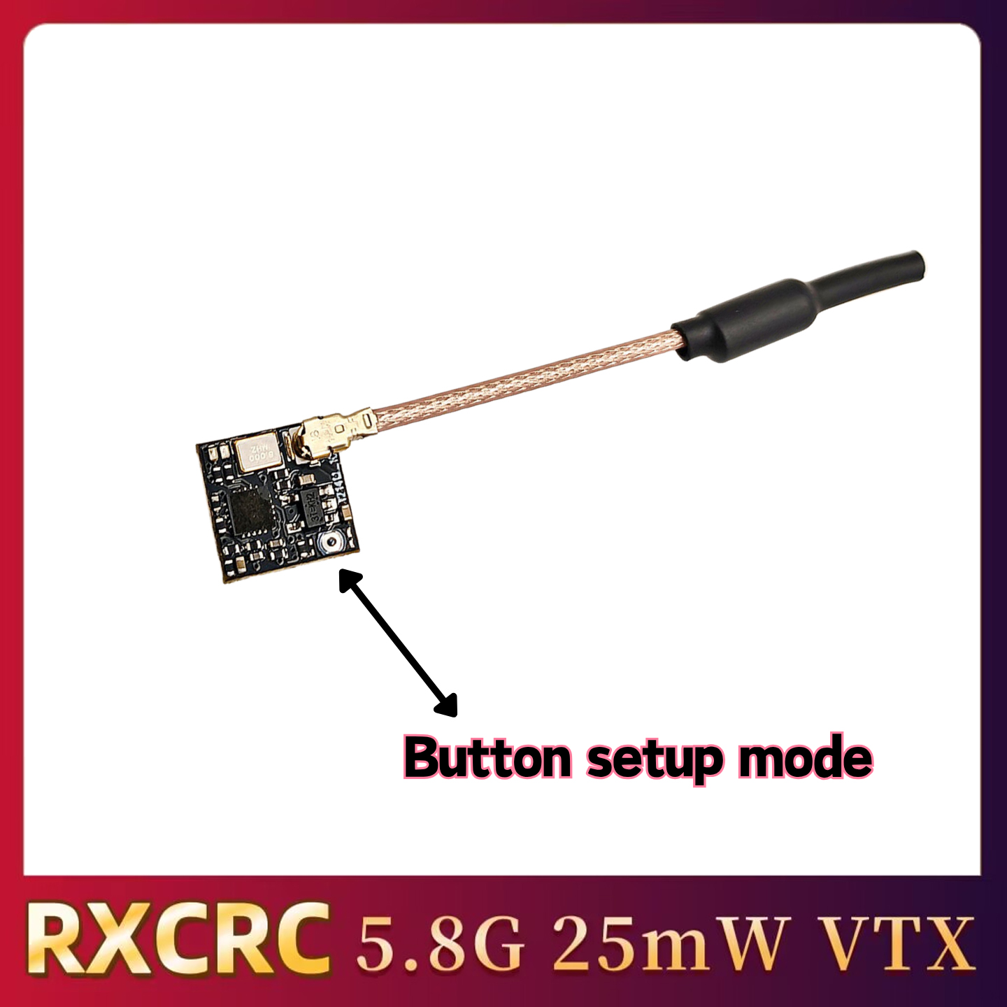 RXCRC 5.8GHz 48CH FPV 25mW アナロ - Drone Receiver のレビューと価格