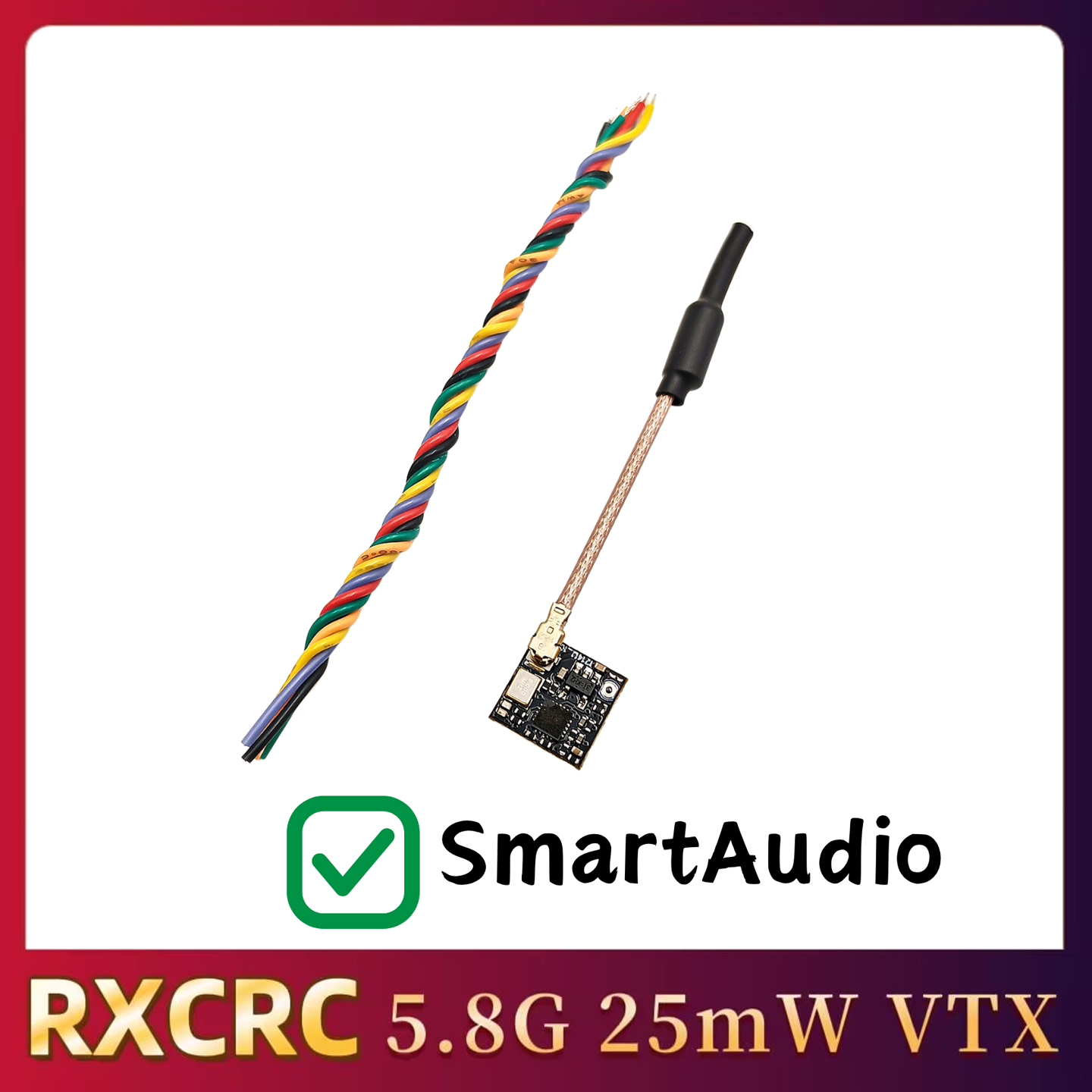 RXCRC 5.8GHz 48CH FPV 25mW アナロ - Drone Receiver のレビューと価格