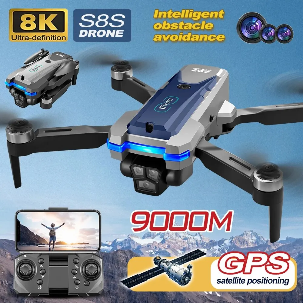折りたたみ式リモートコントロールドローンRCS8S GPS, - Drone Gps Mount のレビューと価格